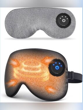 Heated Eye Mask - Cordless Eye Mask for Dry Eyes, Warm Eye Compress